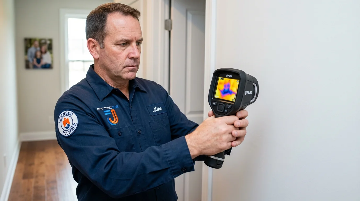 Thermal imaging leak detection by Johns Plumbing LLC in Duenweg